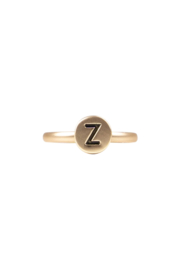 Zusss ring initialen - goud