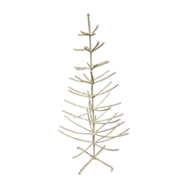 Kerstboom metaal l - creme