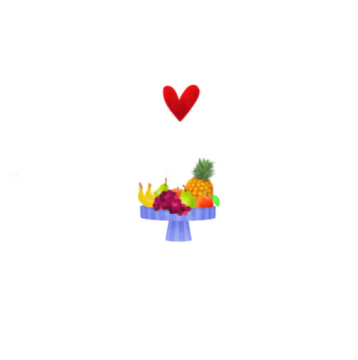 Yon kaart fruitschaal