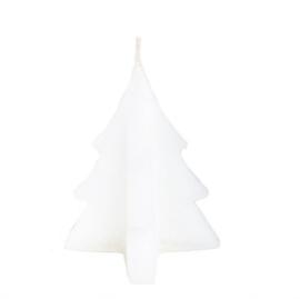 Kaars kerstboom m - wit