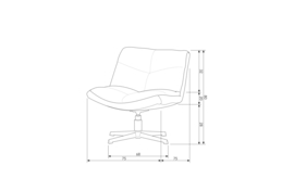 WOOOD fauteuil bouclé - zand
