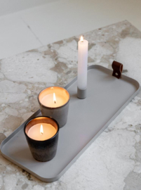 Kaars in mok - taupe