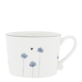 Bastion Collections mok l flower - blauw