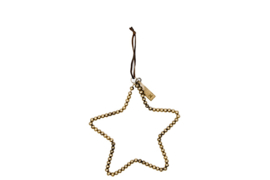 MrsBloom hanger ster m - antiek goud