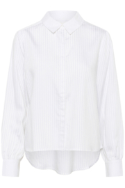 Cream blouse stripe