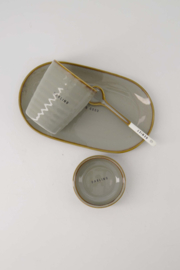 Zusss koffiemok darling - grijsgroen