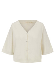 Zusss vestje fijngebreid - offwhite
