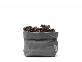 Uashmama paper bag - donkergrijs