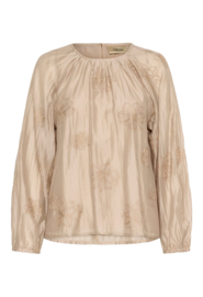 Cream blouse - cobblestone