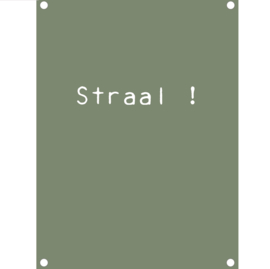 Label-R tuinposter straal - olijfgroen