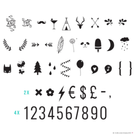 A Little Lovely Company symbolenset - cijfers
