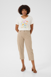 Cream broek katoen - zand