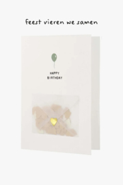 Zusss kaart confetti happy birthday