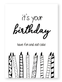 Jots kaart A6 birthday