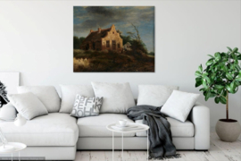 Van Ruisdael, Boerenhuis in rotsachtig landschap