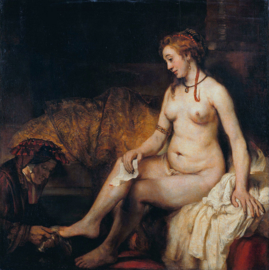 Rembrandt, Bahthseba bij haar bad