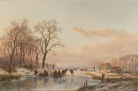 Schelfhout, Een bevroren vaart bij de Maas