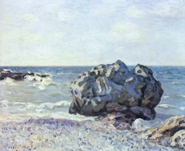 Sisley, Baai van Langland met rotsen