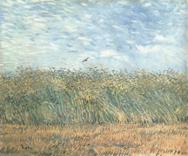 Van Gogh, Korenveld met patrijs