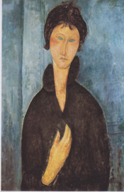 Modigliani, Vrouw met blauwe ogen