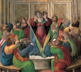 Botticelli, Ontvangenis van de Heilige Geest