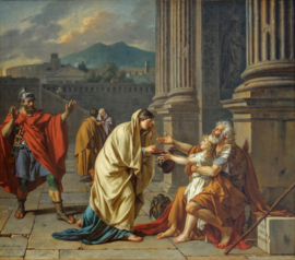 David, Belisarius bedelend om een aalmoes
