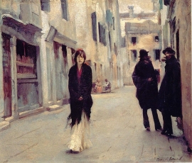 Sargent, Straat in Venetië