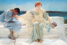 Alma-Tadema, "Vraag me niet meer"