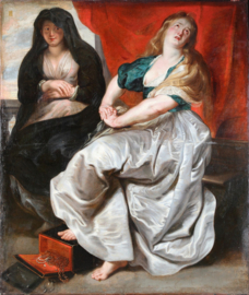 Rubens, Boetvaardige Maria Magdalena en haar zus Martha