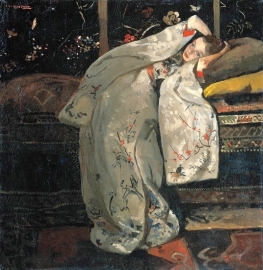 Breitner, Meisje in witte kimono (Geesje Kwak)