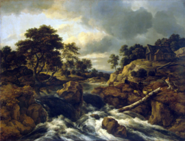 Van Ruisdael, Waterval in een heuvelachtig landschap