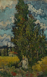 Van Gogh, Cipressen en twee vrouwen