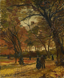 Van Gogh, Wandelaars in het Bois de Boulogne