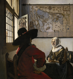 Vermeer, Soldaat en lachend meisje