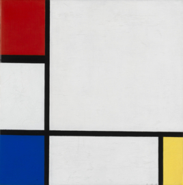 Mondriaan, Compositie no. 4 met rood, blauw en geel