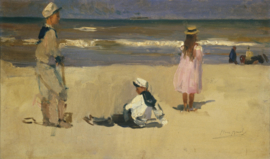 I. Israëls, Aan het strand