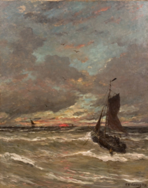 Mesdag, Rood ondergaande zon