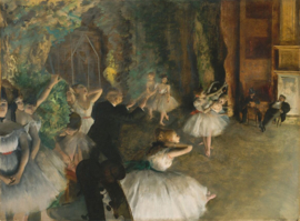 Degas, De repetitie op het podium