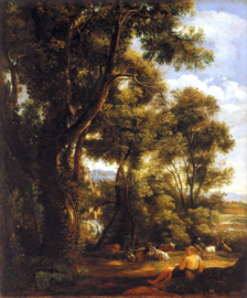 Constable, Landschap met herder en geiten