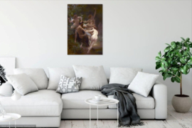 Bouguereau, Nimfen en een sater