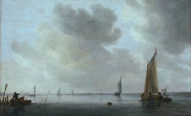 Van Goyen, Vissersboten in een riviermonding