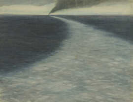 Spilliaert, Marine met kielzog