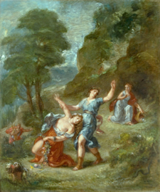 Delacroix, De lente, Eurydice door een slang gebeten