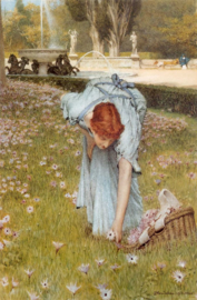 Alma-Tadema, Lente in de tuinen van Villa Borghese (Flora)