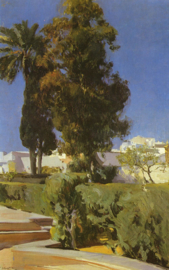 Sorolla, De Alcazar tuinen in Sevilla