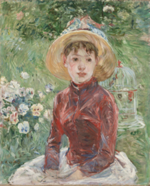 Morisot, Jong meisje met kooi