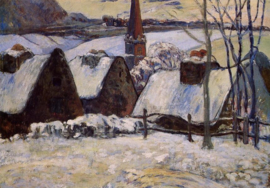 Gauguin, Bretons dorp in de sneeuw