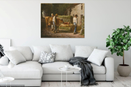 Millet, Boeren met een pasgeboren kalf