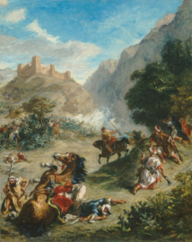 Delacroix, Schermutseling in de heuvels