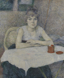 Toulouse-Lautrec, Een jonge vrouw aan tafel